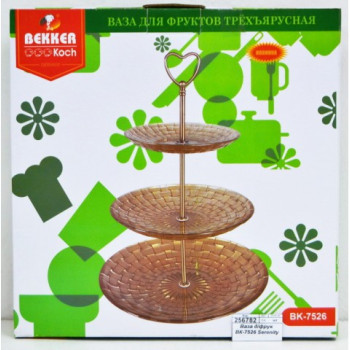 Конфетница 3-х ярусная Bekker BK-7526