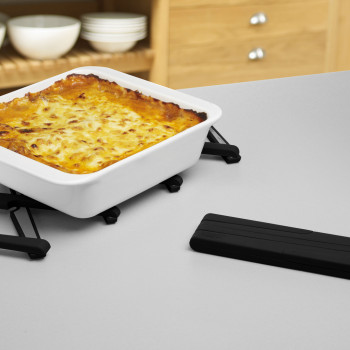 Складная подставка под горячее Joseph Joseph Stretch Silicone Pot Stand 70033 чёрная