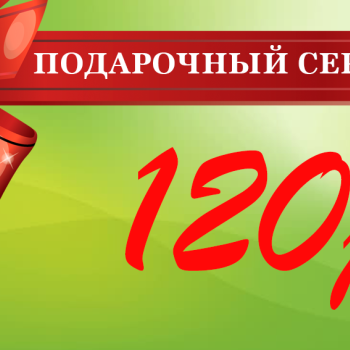 Подарочный сертификат на 120 рублей