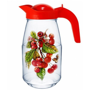 Кувшин "Вишня на ветке" М-Декор 1607-Д3 1,5 л