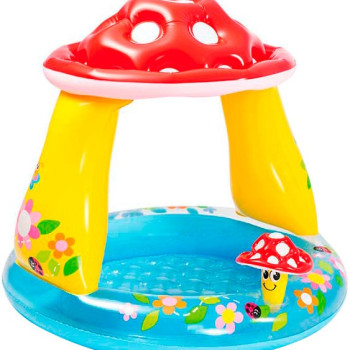 Бассейн детский Intex Мухомор с навесом (57114NP)