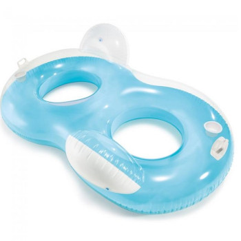 Двухместный надувной круг-кресло Intex со спинкой 56800EU