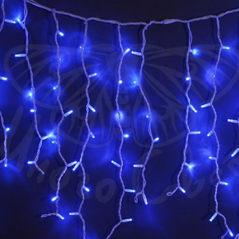 Гирлянда "Айсикл" 3,5/0,6 м мерцающая (чёрный провод)