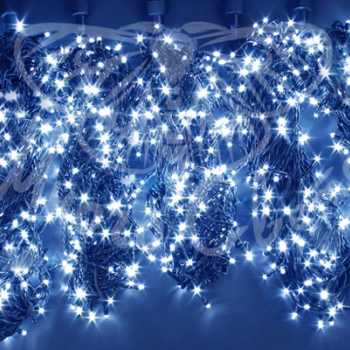 Светодиодный дождь постоянного свечения 2 х 1,5 м (прозрачный провод)