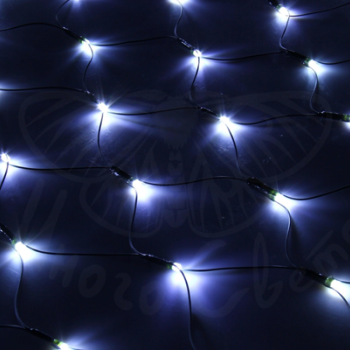 Светодиодная гирлянда сетка 2 х 1,5 м мерцающая (прозрачный провод)