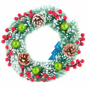 Венок Новогодний SYCB17-188 25 см