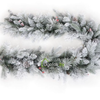 Гирлянда из комбинированной искусственной хвои GrandSITI Berta 180 см