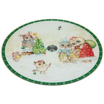 Тортовница вращающаяся Agness "Cовы" 357-203 32 см