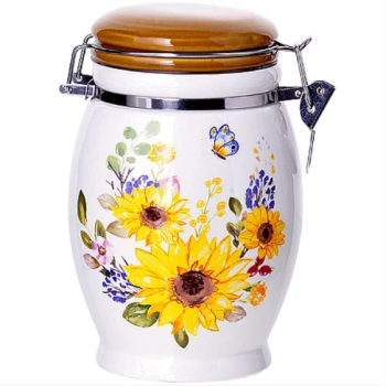 Банка для сыпучих продуктов "Подсолнух" Loraine LR 30304
