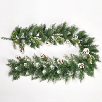 Гирлянда из искусственной хвои с шишками GrandCity Белла 2 м