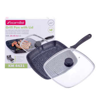 Сковорода-гриль Kamille KM-4431 28 см