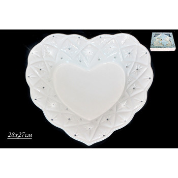 Блюдо в форме сердца СЕВЕРНОЕ СИЯНИЕ 110-015