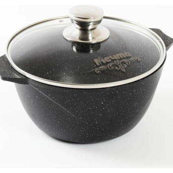 Кастрюля Гранит black МЕЧТА 45802 5 л
