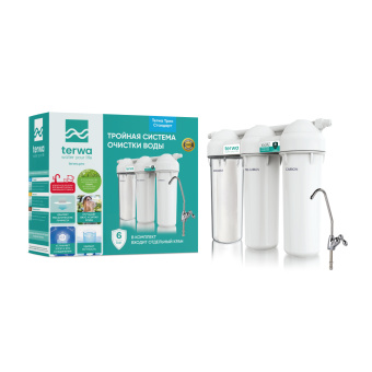 Трехступенчатый фильтр Terwa Трио Антижелезо 80003